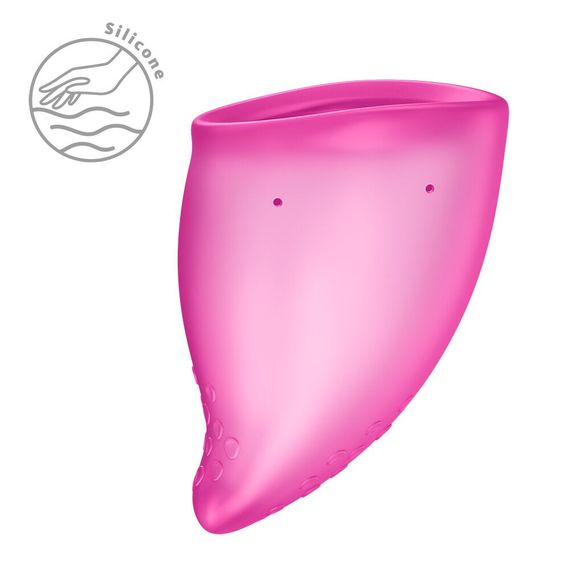 Менструальная чаша Fun Factory FUN CUP SIZE B Magenta, многоразовая, диаметр 4,3 см, объем 30 мл | Зображення 2