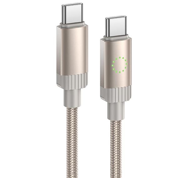 Дата кабель Hoco X117 Star Type-C to Type-C 60W (1m) Gold