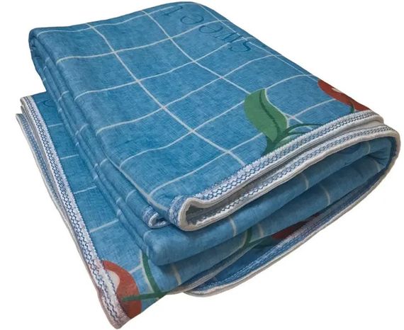 Електропростирадло Electric Blanket 5734 150х120 см, блакитне з вишнями | Зображення 1