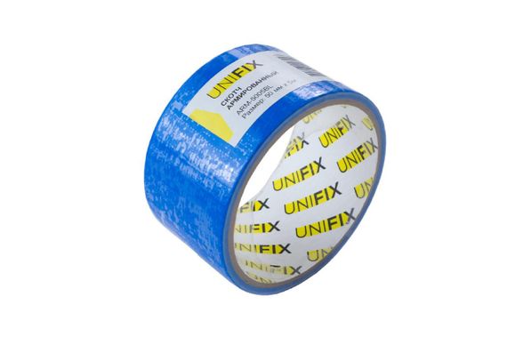 Лента клейкая армированная синяя 50мм*5м UNIFIX | Зображення 2