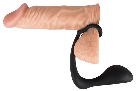 Ерекційне кільце з анальною пробкою - Black Velvets Ring & Plug Sex Aura | Зображення 8