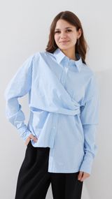 Блуза з візерунком жіноча LAWA WTC02464 L Блакитний shop (2000999509551)