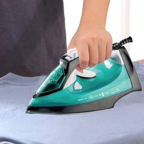 Праска парова з керамічним покриттям 2200Вт RAF R1234G Чорна з бірюзовим