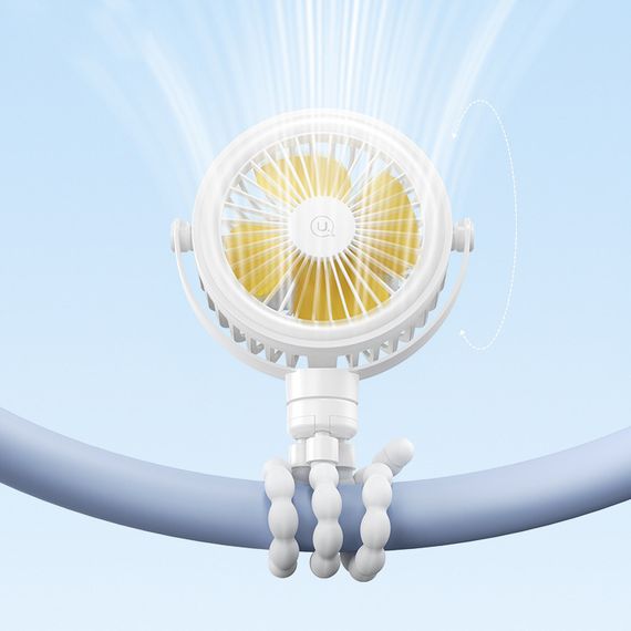 Портативний вентилятор Usams ZB289 Baby Stroller fan 2000mAh White | Зображення 2