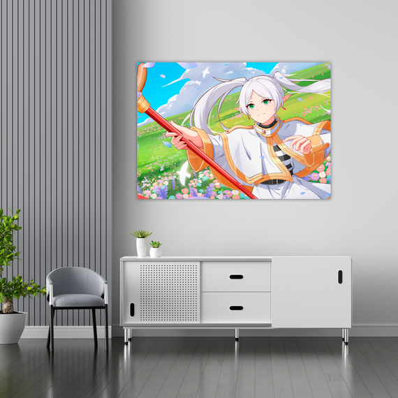 Плакат-постер з принтом Кавун Frieren beyond journey's end. Фрірен проводжає в останній шлях. Фрірен. Фрірен ПЛ000840(A4) | Зображення 1