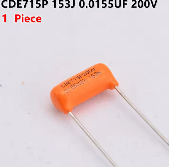 Конденсатор CDE715P 0155 Orange Drop для электрогитары на потенциометр 200v | Зображення 1