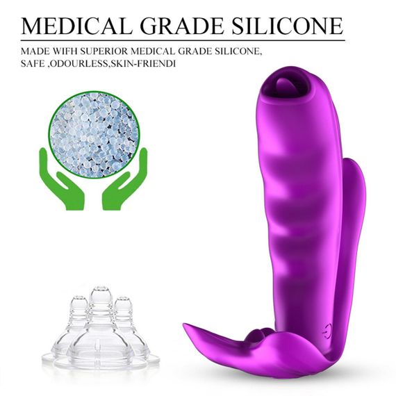 Вибростимулятор Silicone Panty Vibrator USB 7 Function / Heating Sex Aura | Зображення 5