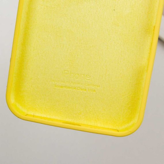 Чохол Silicone Case Full Protective (AA) для Apple iPhone 16 (6.1") Жовтий / Yellow | Зображення 7