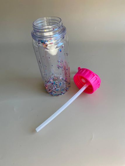 Поїлка - пляшечка дитяча Конфеті Малинова 360 мл | Зображення 1