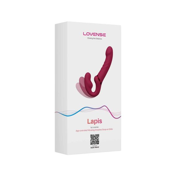 Безремінний смарт-страпон Lovense Lapis vibrating strapless strap-on, 3 мотори | Зображення 8