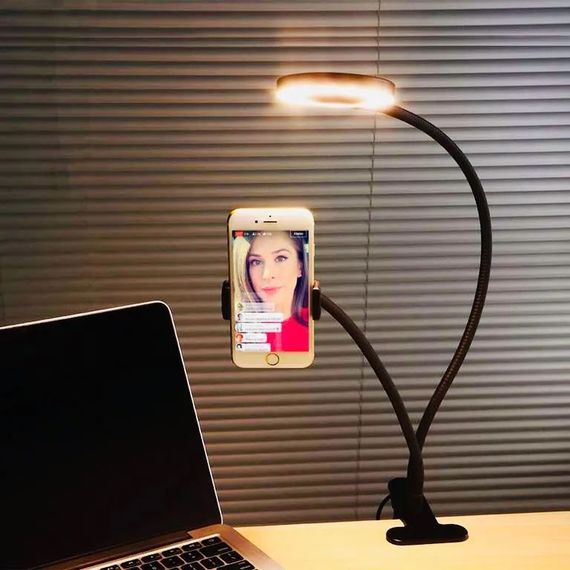 Ліхтар для селфі Professional Live Stream, Накамерне світло для відеокамер, Ring led lamp, YH-239 Селфі лампи | Зображення 6