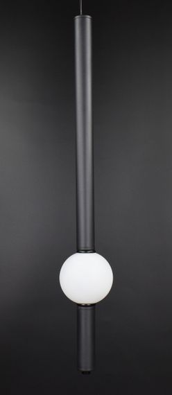 Люстра світлодіодна підвісна LED світильник для квартири на стелю лед 26967 Чорний 65-180х10х10 см. | Зображення 1