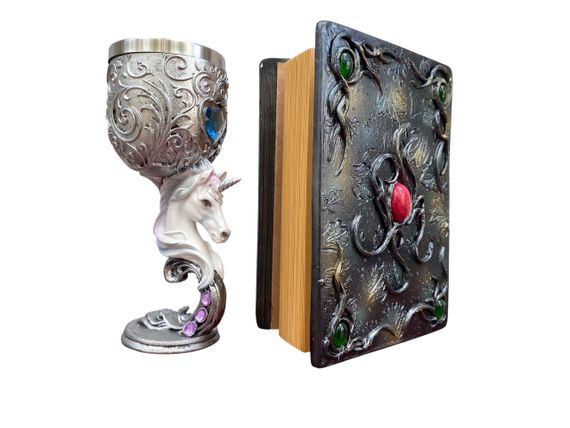 Подарунковий набір Келих 3D Єдиноріг і Блокнот 3D «Лісовий Гримуар Лиси» | Зображення 1