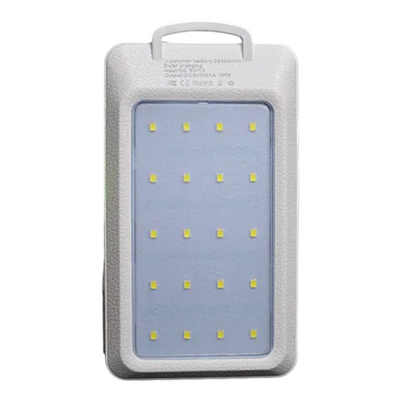 Power Bank 20000 mAh із сон.панеллю та компасом Білий