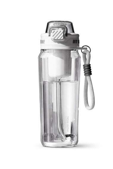 Бутылка для воды 1500 мл (1.5 л) Белая, из Тритана (BPA-free) с ситечком для активного отдыха | Зображення 4