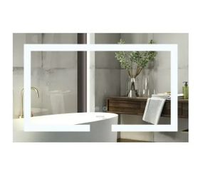 Дзеркало Mixxus HARD MR07-80x50 з LED Touch, Anti-fog, димером, регулюванням яскравості (MI6658)