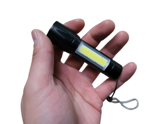 Тактический фонарь Hangli 5115 аккумуляторный светодиодный ручной качественный zoom фонарик | Зображення 1