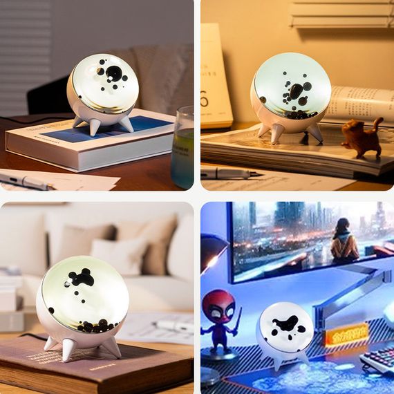 Музична ритмічна декоративна лампа CLT-002 з ферорідиною White | Зображення 3