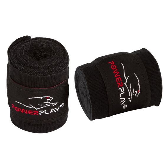 Бинти для боксу PowerPlay 3046 Чорні (3м) | Зображення 4