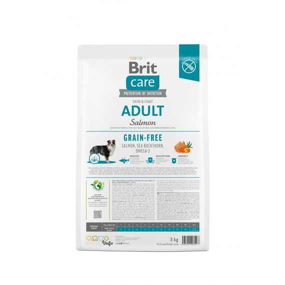 Корм сухий Brit Care Dog Grain-free Adult для дорослих собак малих і середніх порід беззерновий з лососем 3 кг | Зображення 4