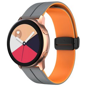 Силіконовий ремінець Classy для Smart Watch 20mm Grey / Orange