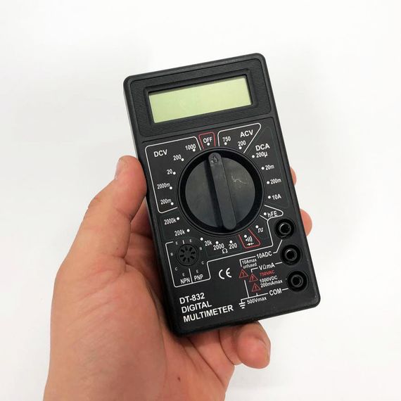 Мультиметр амперметр Digital DT-832 | Мультиметр для автомобиля | GO-521 Электронный мультимет | Зображення 5