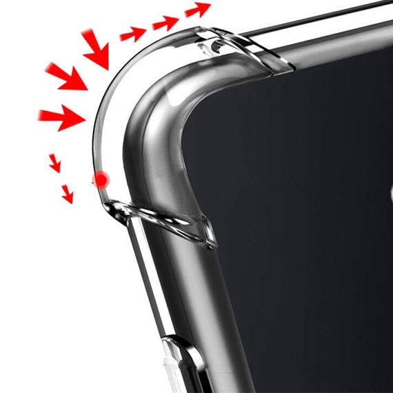 TPU чохол GETMAN Ease logo посилені кути Full Camera для Huawei Honor 8X Безбарвний (прозорий) | Зображення 1