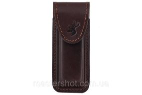 Подсумок чохол для магазину Форт-12 формований B на липучці шкіра коричневий