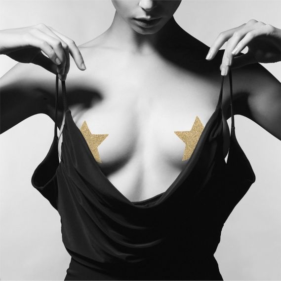 Прикраса для грудей Flash Золота зірка, Bijoux Indiscrets