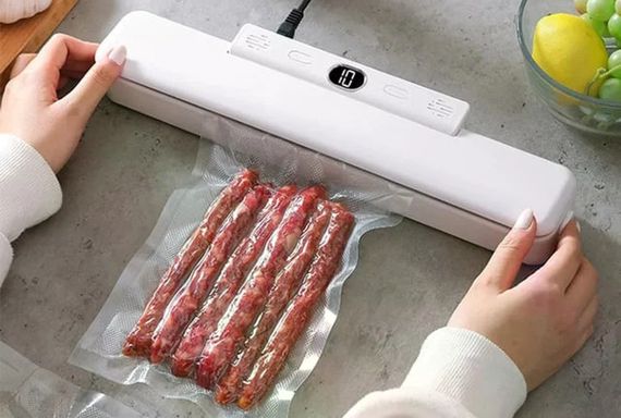 Вакууматор Vacuum Fresh TV-SH-09 • Вакуумный упаковщик для продуктов с запайкой пакетов для кухни, хранения и заморозки | Зображення 3
