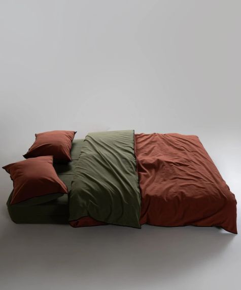 Постільна білизна Limasso Stonewashed Essualte 200 х 220 см Capulet Olive - Autumn | Зображення 6