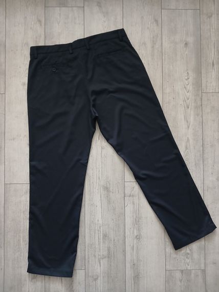 Чоловічі прямі темно сині штани 40/32 | Зображення 2