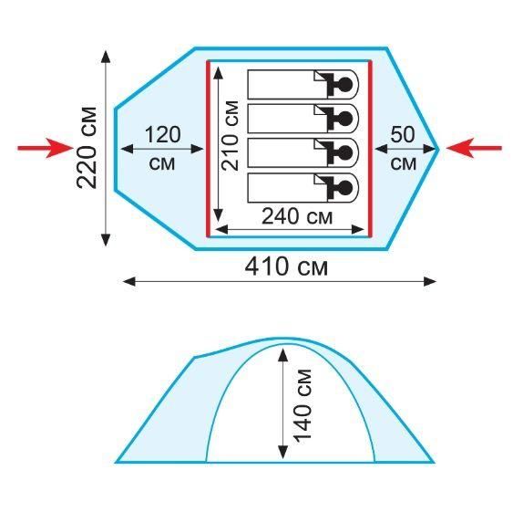 Намет Tramp Stalker 4 (v2) | Зображення 1