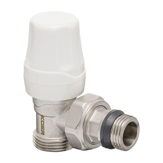 Комплект для підключення радіатора Koer SET-14 - 1/2"x3/4" (кутовий) з термоголовкою ЗЗ (KR3178) | Зображення 4