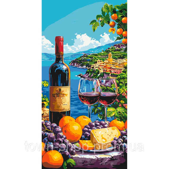 Картина по номерам "Средиземноморский натюрморт" LW5143, 40х80 см