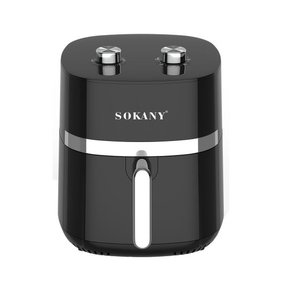 Аэрогриль, аэрофритюрница ,Мультипечь SOKANY SK-10024 на 6,5 л 1500 Вт с терморегулятором, черный