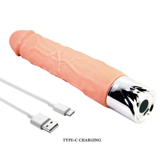 Перезаряжаемый вибратор реалистик Pretty Love - Osric Pro Realistic Vibrating Dildo, BW-500081DC Sex Aura | Зображення 8
