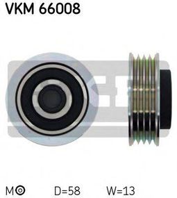 Натяжний ролик, полікліновий ремінь SKF VKM66008 на SUZUKI SX4 седан (GY)