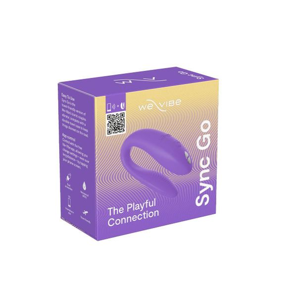Смарт-вібратор для пар We-Vibe Sync GO Light Purple, тревел-кейс, пульт ДК sexstyle | Зображення 9
