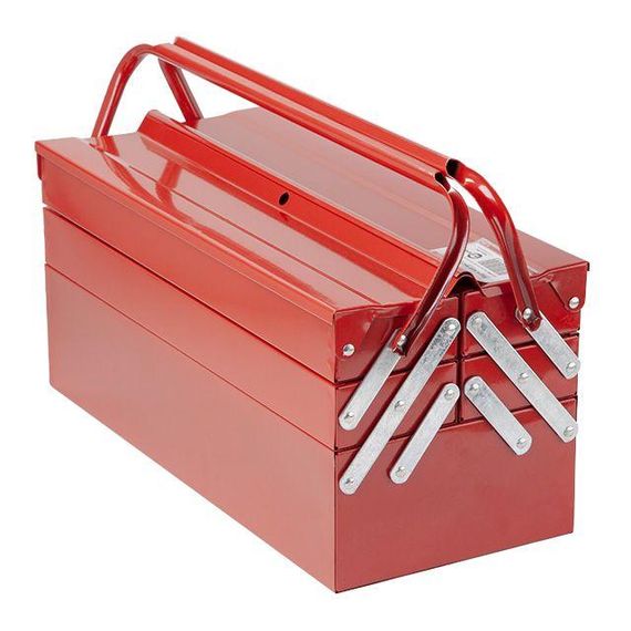 Ящик для інструментів металевий 450 мм, 5 секцій INTERTOOL HT-5045 | Зображення 3