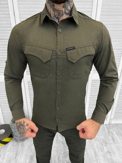 Облегченная Рубашка Combat tactical oliva РН3993 | Зображення 2