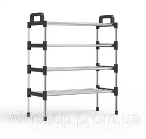 Полка для обуви металл 4 секции Shoe rack
