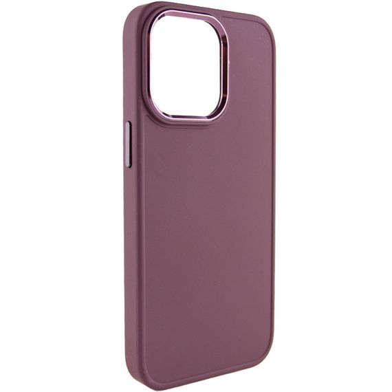 TPU чехол Bonbon Metal Style для Apple iPhone 13 Pro Max (6.7") Бордовый / Plum