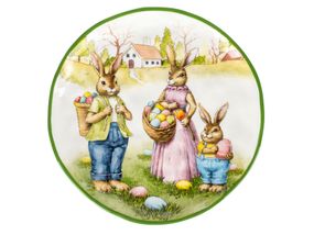 Тарелка Easter Bunny Family круглая