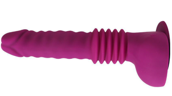 Вибратор на присоске Isaiah Thrusting Dildo фиолетовый 10 режимов вибрации Sex Aura | Зображення 3