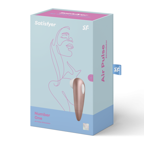 Бесконтактный вибромассажер SATISFYER Number One, розовый перламутр sexstyle | Зображення 3