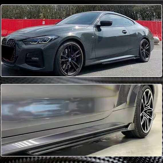 Накладки на пороги V3 (для G22/G23 M-Sport, Карбон) для BMW 4 серія G22/23/26 2020- рр | Зображення 2