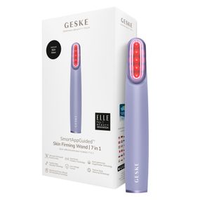 Пристрій для зміцнення і тонізації шкіри обличчя з поворотною головкою GESKE Skin Firming Wand 7в1 purple