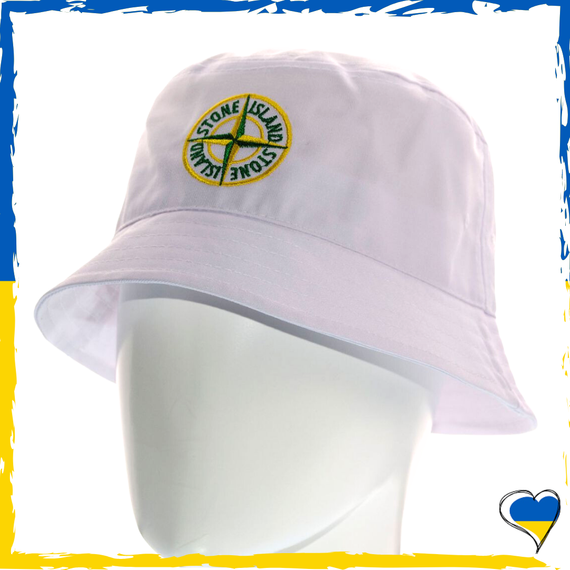 Стильна панама Stone island. Панамка Стон Айленд. Панама брендова