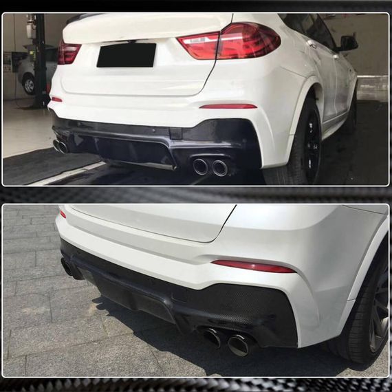Дифузор заднього бампера (для M-Sport, Карбон) для BMW X4 F-26 2014-2018 рр | Зображення 3